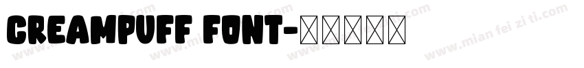 Creampuff Font字体转换
